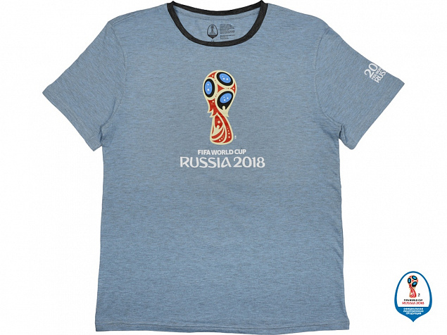Футболка 2018 FIFA World Cup Russia™ мужская с логотипом в Москве заказать по выгодной цене в кибермаркете AvroraStore