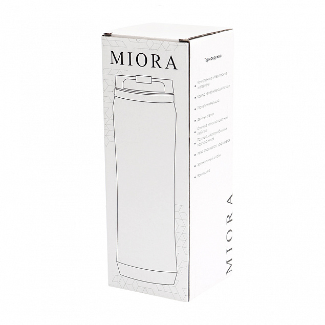 Термокружка Miora, белый с логотипом в Москве заказать по выгодной цене в кибермаркете AvroraStore