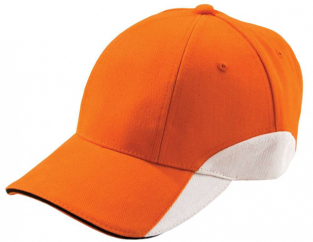 Бейсболка Unit Discovery, оранжевая с белым с логотипом в Москве заказать по выгодной цене в кибермаркете AvroraStore