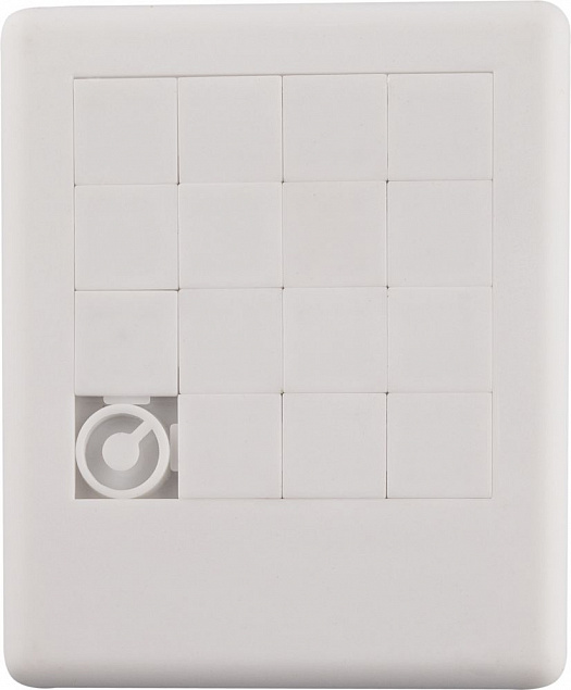 Головоломка «Пятнашки», белая с логотипом  заказать по выгодной цене в кибермаркете AvroraStore