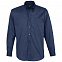 Рубашка мужская с длинным рукавом Bel Air, темно-синяя (кобальт) с логотипом в Москве заказать по выгодной цене в кибермаркете AvroraStore
