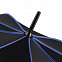 Зонт-трость Seam, синий с логотипом в Москве заказать по выгодной цене в кибермаркете AvroraStore
