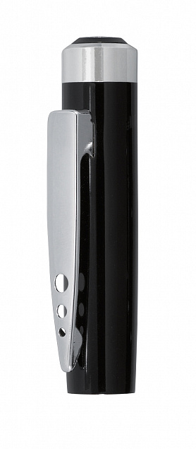Ручка-роллер RIGA, черная, серебристая с логотипом в Москве заказать по выгодной цене в кибермаркете AvroraStore