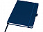 Блокнот Honua форматом A5 из переработанной бумаги с обложкой из переработанного ПЭТ, темно-синий с логотипом в Москве заказать по выгодной цене в кибермаркете AvroraStore
