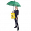 Зонт-трость HALRUM, пластиковая ручка, полуавтомат с логотипом в Москве заказать по выгодной цене в кибермаркете AvroraStore