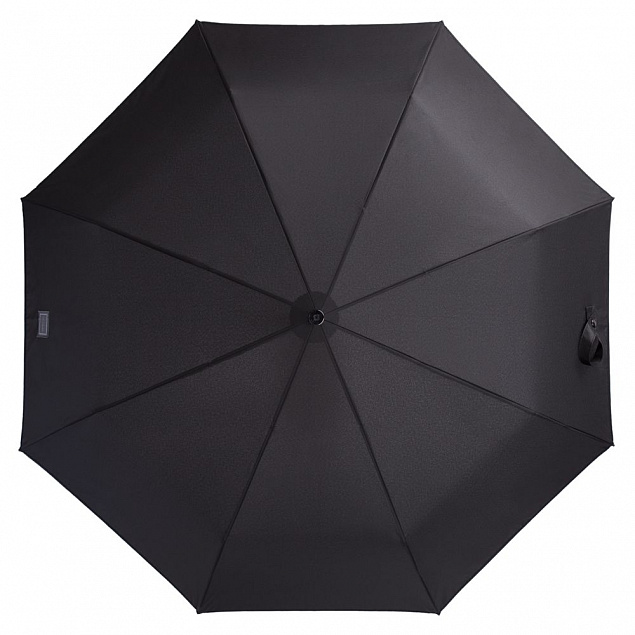 Складной зонт Wood Classic S, черный с логотипом в Москве заказать по выгодной цене в кибермаркете AvroraStore