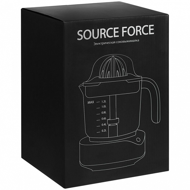 Электрическая соковыжималка для цитрусовых Source Force, серебристо-черная с логотипом в Москве заказать по выгодной цене в кибермаркете AvroraStore