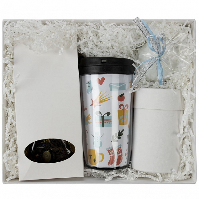 Набор Mug Snug с термокружкой и чаем, белый с логотипом в Москве заказать по выгодной цене в кибермаркете AvroraStore
