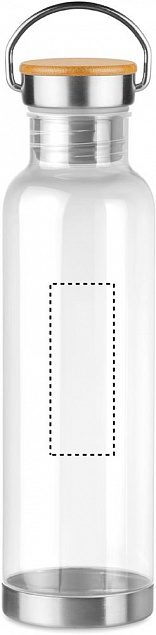 Бутылка 800мл. Бамбуковый топ с логотипом  заказать по выгодной цене в кибермаркете AvroraStore