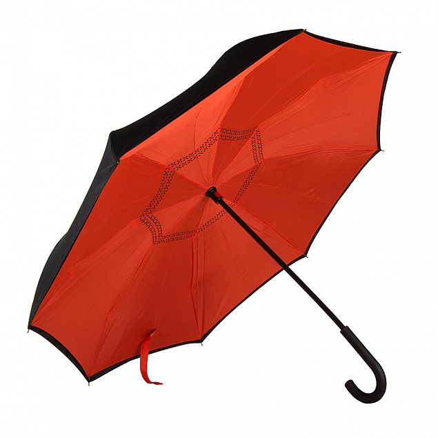 Зонт-трость "наоборот" ORIGINAL, пластиковая ручка, механический с логотипом  заказать по выгодной цене в кибермаркете AvroraStore