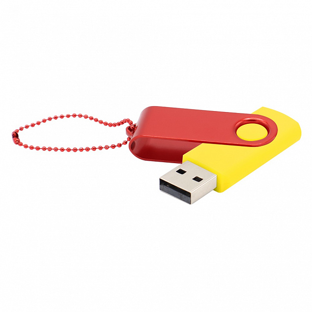 Флешка Designer To Go 2.0 USB 16Gb, желтый/красный с логотипом в Москве заказать по выгодной цене в кибермаркете AvroraStore