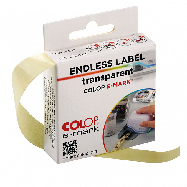 Клейкая лента для принтера Colop e-mark, прозрачная с логотипом в Москве заказать по выгодной цене в кибермаркете AvroraStore