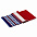 Шарф Happy View, красный с синим с логотипом в Москве заказать по выгодной цене в кибермаркете AvroraStore