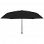 Зонт складной Nature Mini, черный с логотипом в Москве заказать по выгодной цене в кибермаркете AvroraStore
