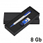 Набор ручка + флеш-карта 8Гб в футляре, белый/синий прозрачный с логотипом в Москве заказать по выгодной цене в кибермаркете AvroraStore