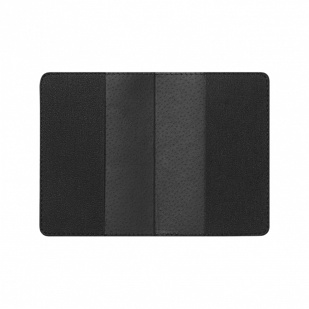 Обложка на паспорт Tweed, черная с логотипом в Москве заказать по выгодной цене в кибермаркете AvroraStore