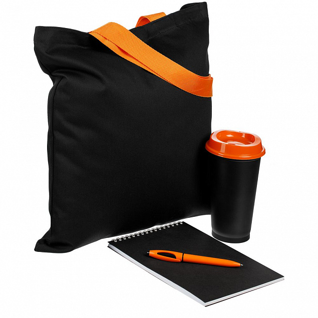 Набор Take Part, черный с оранжевым с логотипом в Москве заказать по выгодной цене в кибермаркете AvroraStore