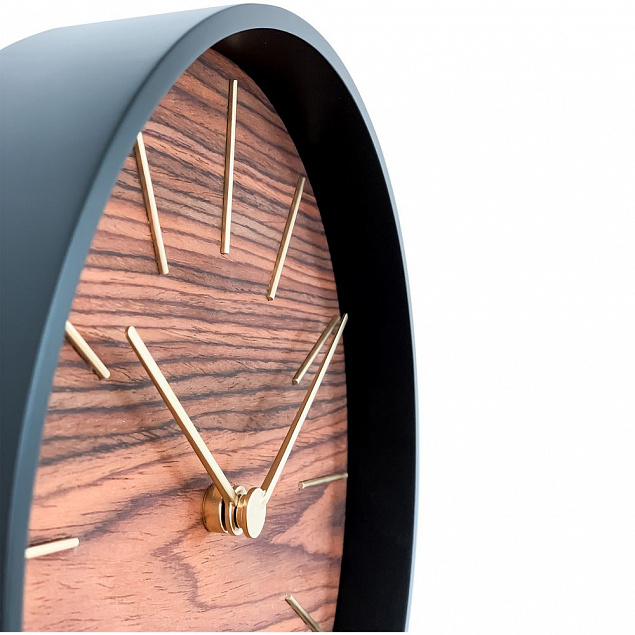 Часы настенные Reed, палисандр с логотипом в Москве заказать по выгодной цене в кибермаркете AvroraStore