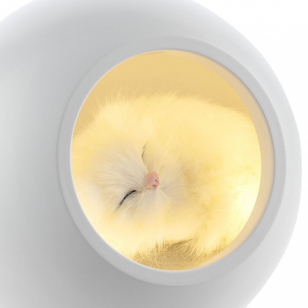 Беспроводная лампа-колонка Right Meow, белая с логотипом в Москве заказать по выгодной цене в кибермаркете AvroraStore