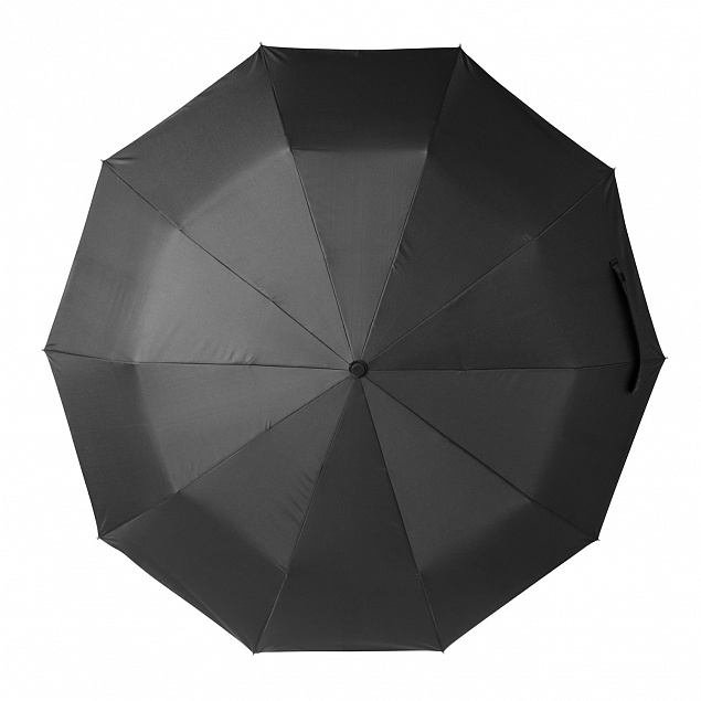 Зонт складной Levante, черный с логотипом в Москве заказать по выгодной цене в кибермаркете AvroraStore