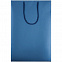 Пакет бумажный «Блеск», средний, синий с логотипом  заказать по выгодной цене в кибермаркете AvroraStore