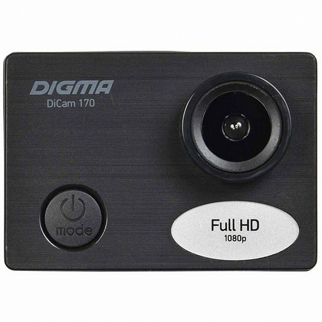 Экшн-камера Digma DiCam 170, черная с логотипом в Москве заказать по выгодной цене в кибермаркете AvroraStore