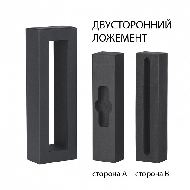 Набор ручка "Jupiter" + флеш-карта "Case" 8 Гб в футляре, титаниум/черный, покрытие soft touch с логотипом в Москве заказать по выгодной цене в кибермаркете AvroraStore