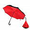 Зонт-трость механический  Chaplin, черно-красный-S с логотипом  заказать по выгодной цене в кибермаркете AvroraStore