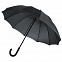 Зонт-трость Lui, черный с логотипом в Москве заказать по выгодной цене в кибермаркете AvroraStore
