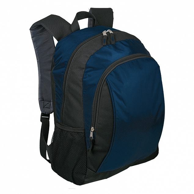 Рюкзак Duluth, синий/черный с логотипом в Москве заказать по выгодной цене в кибермаркете AvroraStore