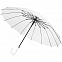 Прозрачный зонт-трость Clear 16 с логотипом в Москве заказать по выгодной цене в кибермаркете AvroraStore