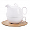 Набор  "Мила": чайник и чайная пара в подарочной упаковке с логотипом в Москве заказать по выгодной цене в кибермаркете AvroraStore