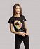 Футболка женская Feel The Beat, черная с логотипом в Москве заказать по выгодной цене в кибермаркете AvroraStore