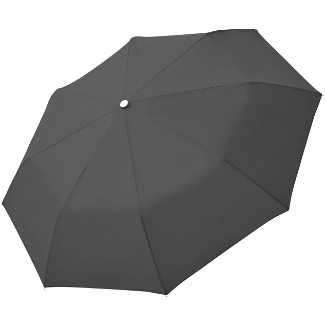 Зонт складной Fiber Alu Light, черный с логотипом в Москве заказать по выгодной цене в кибермаркете AvroraStore