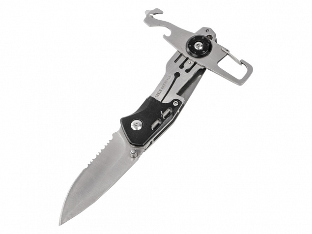 Складной нож «Cutter» с карабином с логотипом в Москве заказать по выгодной цене в кибермаркете AvroraStore