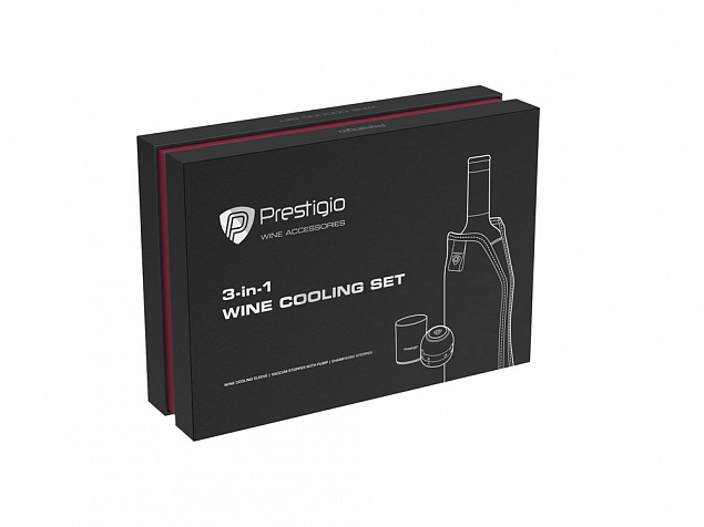 Набор для охлаждения вина «Prestigio» с логотипом в Москве заказать по выгодной цене в кибермаркете AvroraStore