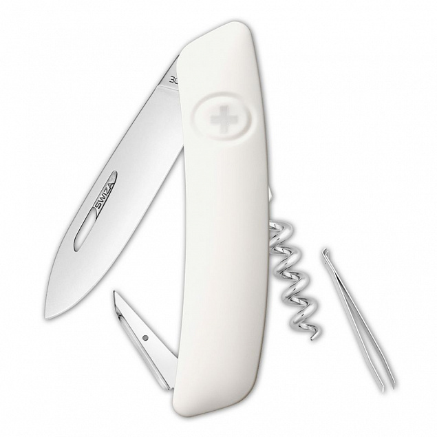 Швейцарский нож D01, белый с логотипом в Москве заказать по выгодной цене в кибермаркете AvroraStore
