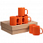 Набор кружек Promo, оранжевый с логотипом в Москве заказать по выгодной цене в кибермаркете AvroraStore