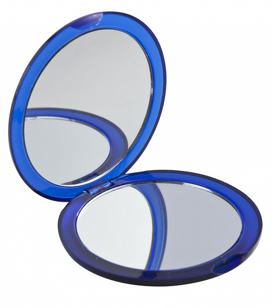 Зеркало Smile круглое, синее с логотипом в Москве заказать по выгодной цене в кибермаркете AvroraStore