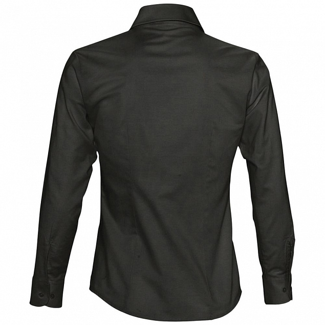 Рубашка женская с длинным рукавом EMBASSY, черная с логотипом в Москве заказать по выгодной цене в кибермаркете AvroraStore
