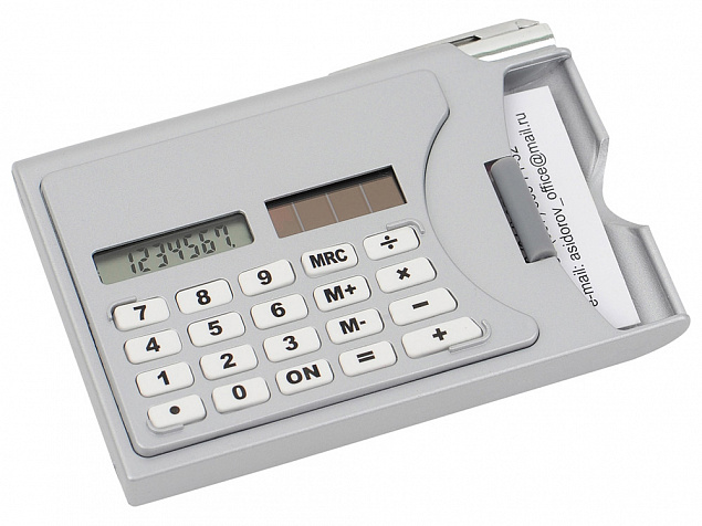 Визитница «Бухгалтер» с калькулятором и ручкой с логотипом в Москве заказать по выгодной цене в кибермаркете AvroraStore