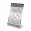 Календарь настольный на 2 года; размер 18*11,5 см, цвет- серебро, сталь с логотипом в Москве заказать по выгодной цене в кибермаркете AvroraStore