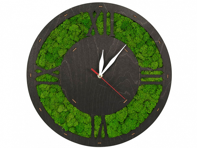 Настенные часы со мхом Римские с логотипом в Москве заказать по выгодной цене в кибермаркете AvroraStore