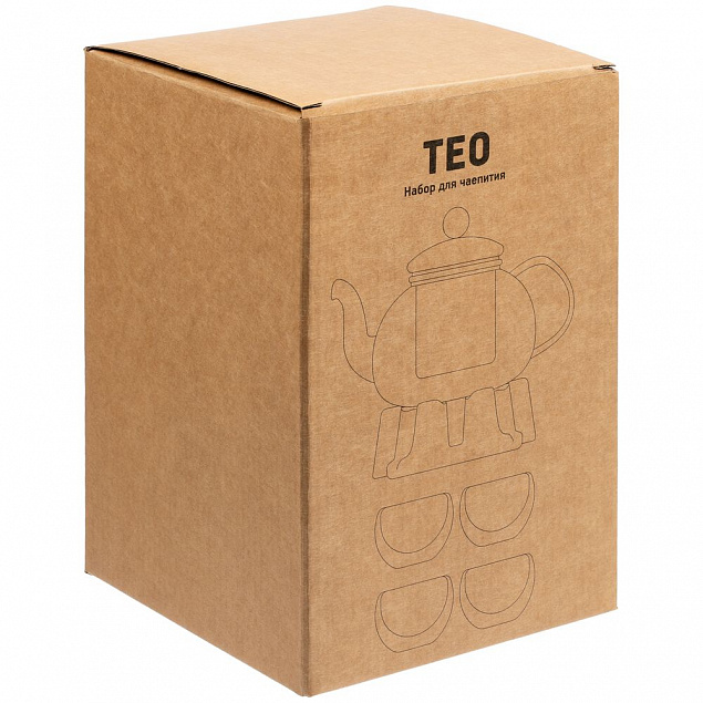 Чайный набор на 4 персоны Teo с логотипом в Москве заказать по выгодной цене в кибермаркете AvroraStore