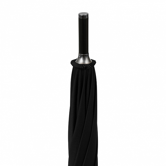 Зонт-трость Torino, черный с логотипом в Москве заказать по выгодной цене в кибермаркете AvroraStore