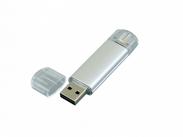 USB 2.0/micro USB- флешка на 32 Гб с логотипом в Москве заказать по выгодной цене в кибермаркете AvroraStore