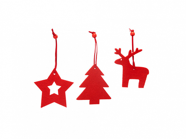 Набор рождественских украшений из фетра CAROL с логотипом в Москве заказать по выгодной цене в кибермаркете AvroraStore