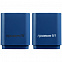 Беспроводная колонка с подсветкой логотипа Glim, синяя с логотипом в Москве заказать по выгодной цене в кибермаркете AvroraStore