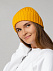 Шапка Uni, желтая с логотипом в Москве заказать по выгодной цене в кибермаркете AvroraStore