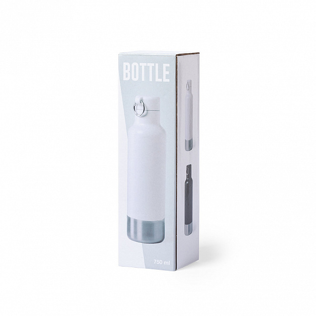 Бутылка для воды PERNAL, белый, 750 мл, нержавеющая сталь с логотипом в Москве заказать по выгодной цене в кибермаркете AvroraStore